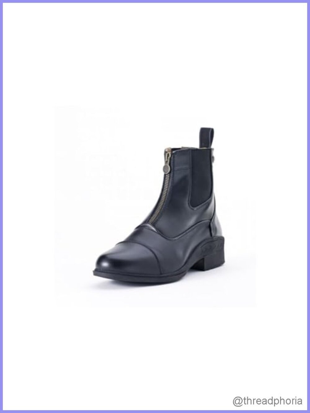 Women's Synthetic Vega Leather Equestrian Zip Paddock Boots Ankle